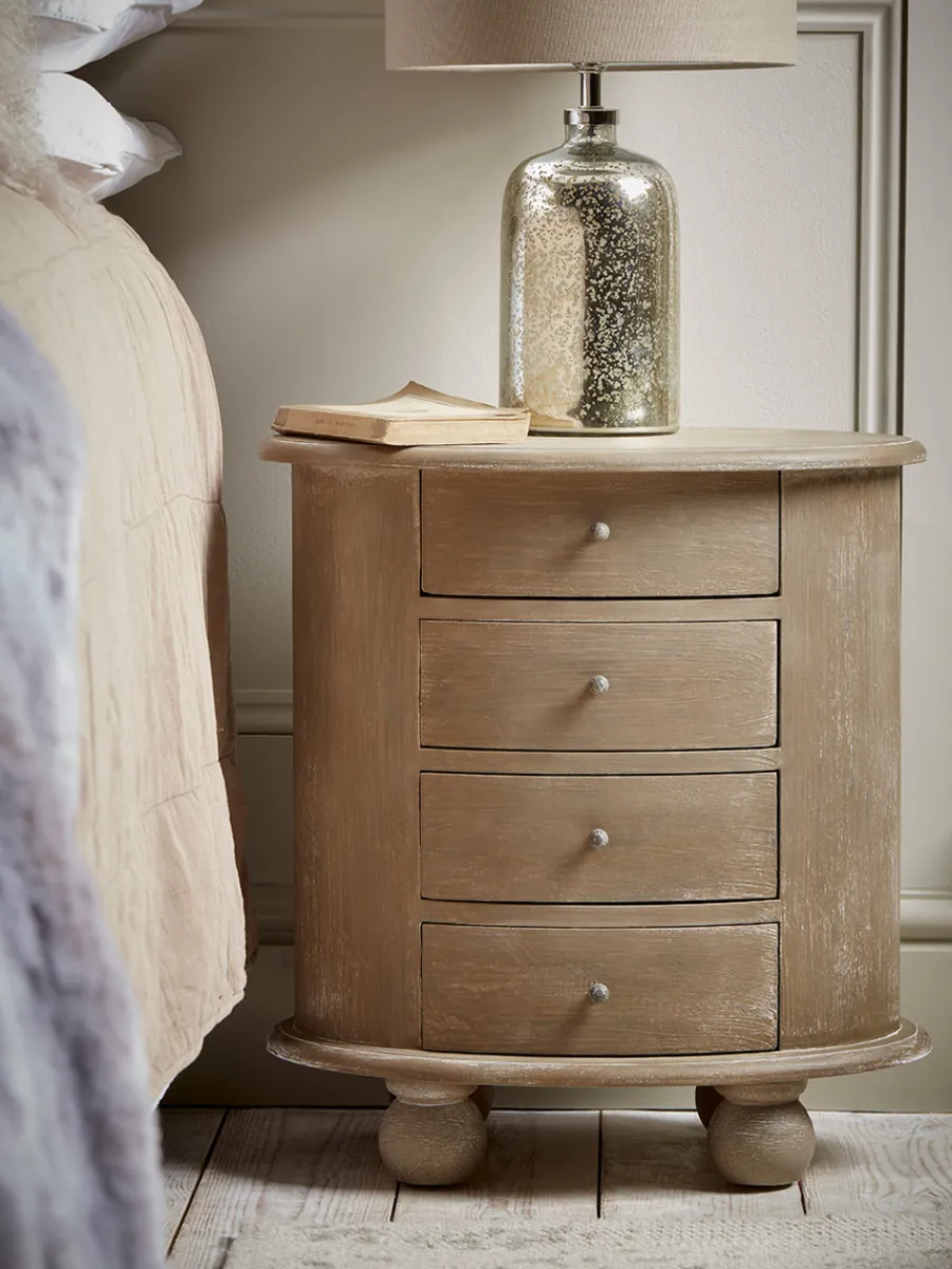 Cox & Cox Bedside Tables|Bedside Tables<Oval Bedside Table