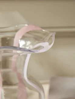 Cox & Cox Vases<Painterly Stripe Petal Vase - Blush