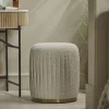 Cox & Cox Ottomans, Footstools & Pouffes<Pleated Boucle Footstool