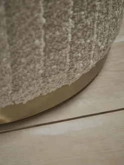 Cox & Cox Ottomans, Footstools & Pouffes<Pleated Boucle Footstool