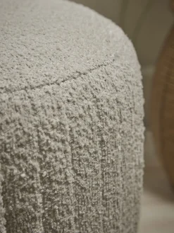 Cox & Cox Ottomans, Footstools & Pouffes<Pleated Boucle Footstool