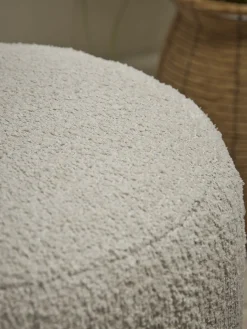 Cox & Cox Ottomans, Footstools & Pouffes<Pleated Boucle Footstool