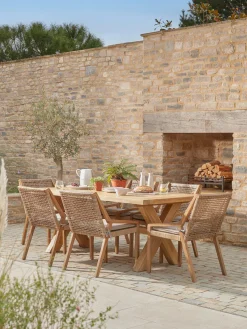 Cox & Cox Outdoor Dining Tables & Chairs<Positano Cross Legged Dining Table