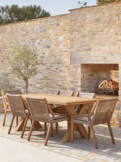 Cox & Cox Outdoor Dining Tables & Chairs<Positano Cross Legged Dining Table