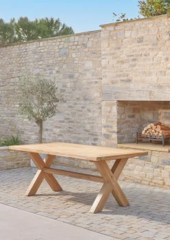 Cox & Cox Outdoor Dining Tables & Chairs<Positano Cross Legged Dining Table