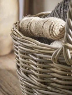 Cox & Cox Bags & Baskets<Rattan Handled Storage Basket