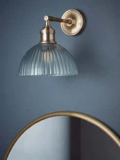Cox & Cox Wall Lights<Reeded Glass Wall Light