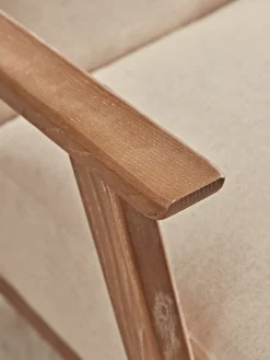 Cox & Cox Occasional Chairs|Armchairs & Loveseats<Relaxed Lounge Chair - Natural Linen