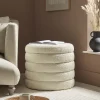 Cox & Cox Ottomans, Footstools & Pouffes<Ribbed Boucle Ottoman