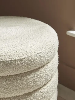 Cox & Cox Ottomans, Footstools & Pouffes<Ribbed Boucle Ottoman