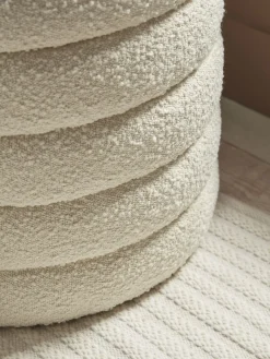 Cox & Cox Ottomans, Footstools & Pouffes<Ribbed Boucle Ottoman
