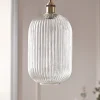 Cox & Cox Pendants<Ribbed Glass Pendant