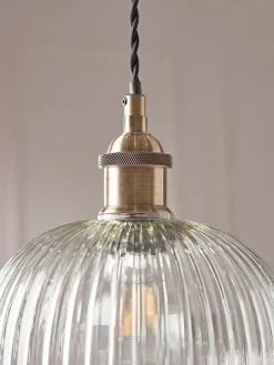 Cox & Cox Pendants<Ribbed Glass Pendant
