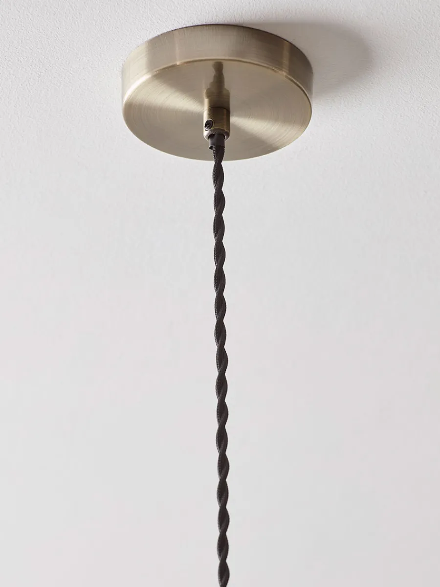 Cox & Cox Pendants<Ribbed Glass Pendant