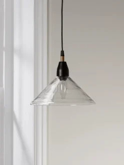 Cox & Cox Pendants<Ribbed Glass Shade Pendant