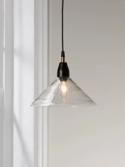 Cox & Cox Pendants<Ribbed Glass Shade Pendant