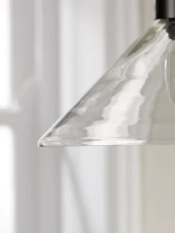 Cox & Cox Pendants<Ribbed Glass Shade Pendant