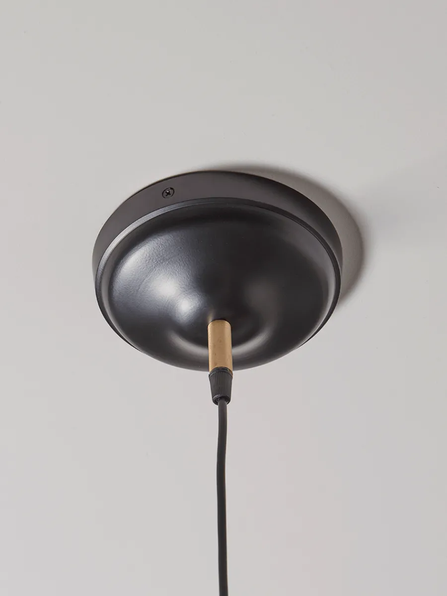 Cox & Cox Pendants<Ribbed Glass Shade Pendant