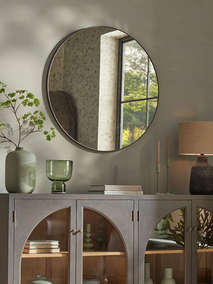 Cox & Cox Wall Mirrors<Round Antique Glass Mirror