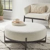 Cox & Cox Ottomans, Footstools & Pouffes<Round Boucle Footstool - Large