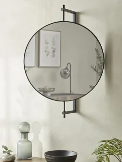 Cox & Cox Wall Mirrors|Round Mirrors<Round Industrial Mirror