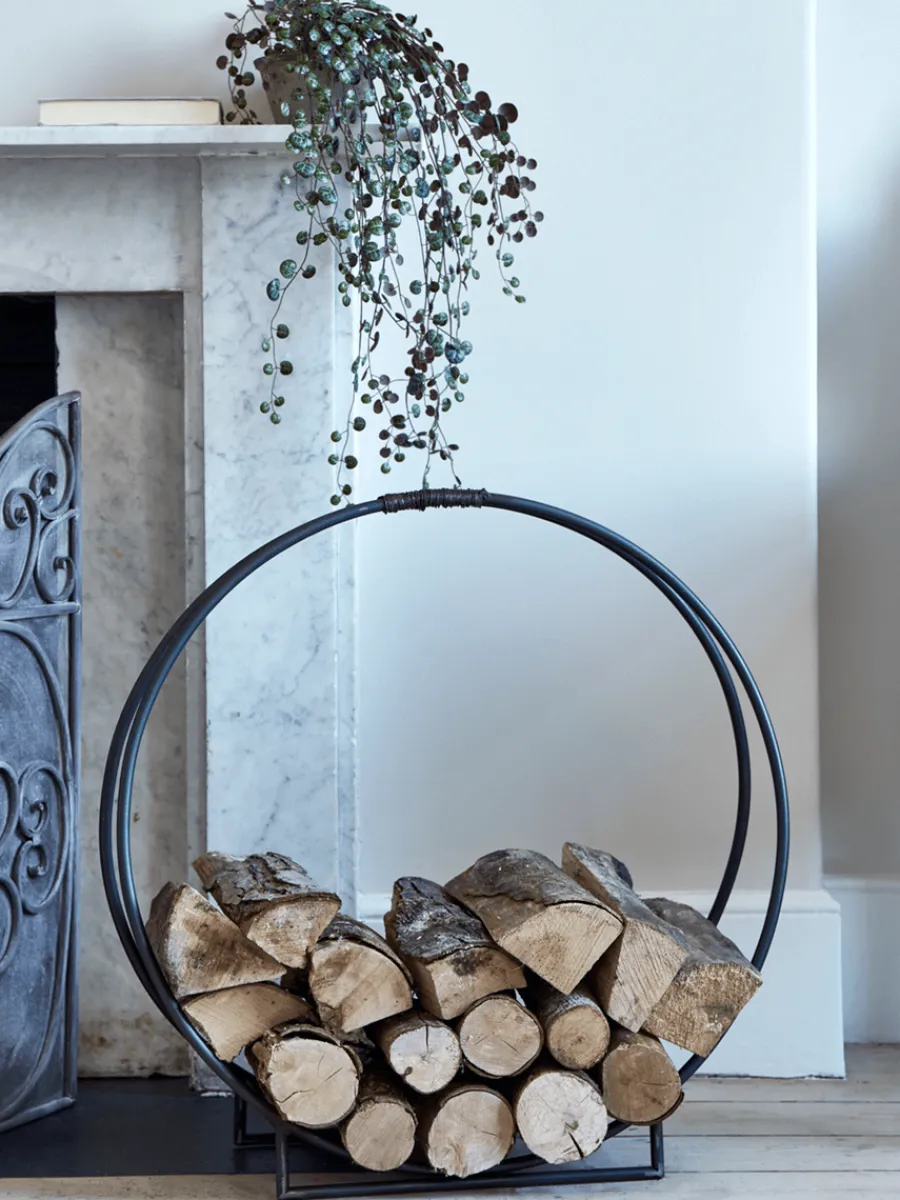 Cox & Cox Fireside<Round Iron Log Holder