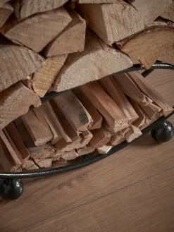 Cox & Cox Fireside<Round Log and Kindling Holder