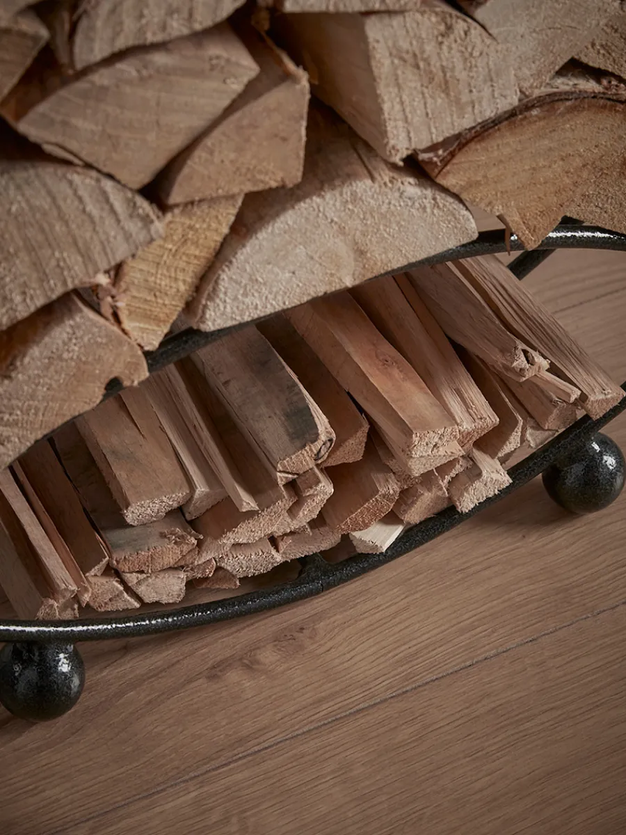 Cox & Cox Fireside<Round Log and Kindling Holder