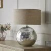 Cox & Cox Table Lamps<Round Mirrored Glass Table lamp