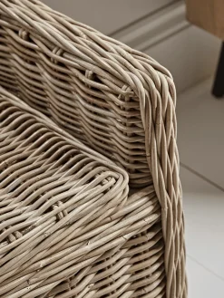 Cox & Cox Shoe Storage|Benches<Round Rattan Storage Bench - Large