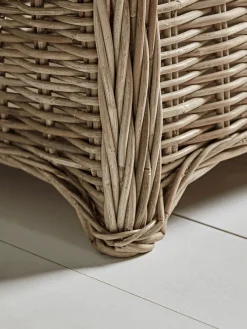 Cox & Cox Shoe Storage|Benches<Round Rattan Storage Bench - Large