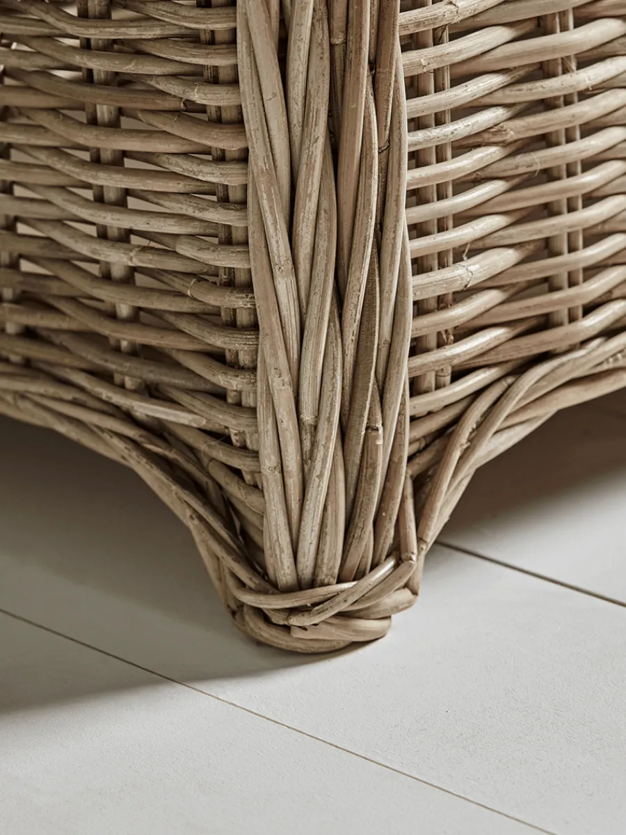 Cox & Cox Shoe Storage|Benches<Round Rattan Storage Bench - Large