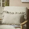 Cox & Cox Cushions|Cushions<Ruffle Rectangular Cushion - Natural