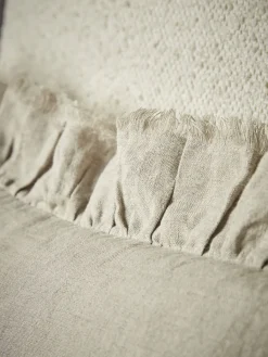 Cox & Cox Cushions|Cushions<Ruffle Rectangular Cushion - Natural