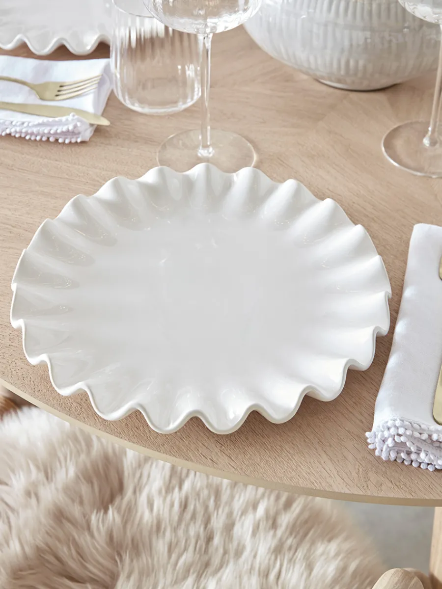 Cox & Cox Kitchen Accessories & Tableware<Ruffled Serving Platter