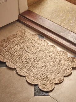 Cox & Cox Doormats|Doormats<Scalloped Jute Doormat