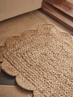 Cox & Cox Doormats|Doormats<Scalloped Jute Doormat
