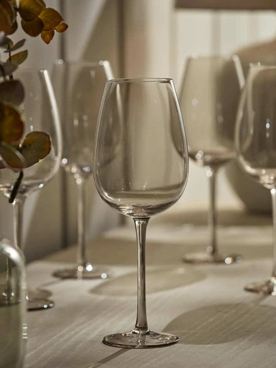 Cox & Cox Kitchen Accessories & Tableware|Glassware<Six Smoked Wine Glasses