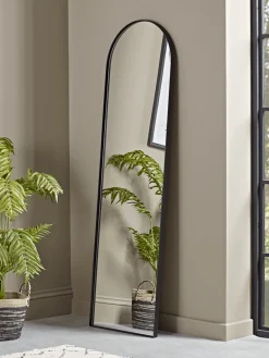 Cox & Cox Full Length Mirrors<Slim Arch Mirror - Black