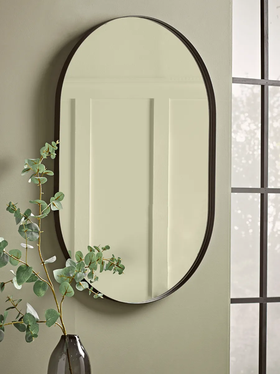 Cox & Cox Wall Mirrors<Slim Frame Oval Mirror