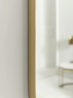 Cox & Cox Wall Mirrors<Slim Frame Oval Mirror - Soft Gold
