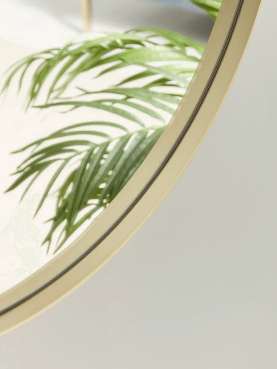 Cox & Cox Wall Mirrors<Slim Frame Oval Mirror - Soft Gold