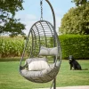 Cox & Cox Outdoor Hanging Chairs & Statement Chairs<Slim Hanging Chair - Black