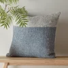 Cox & Cox Cushions|Cushions<Soft Wool Cushion Cover - Blue & Grey