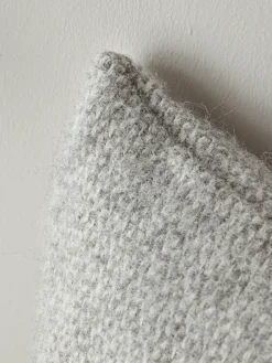 Cox & Cox Cushions|Cushions<Soft Wool Cushion Cover - Blue & Grey