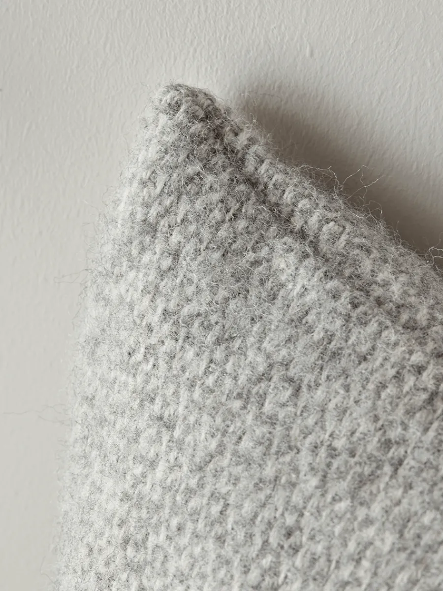 Cox & Cox Cushions|Cushions<Soft Wool Cushion Cover - Blue & Grey