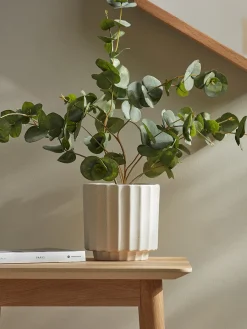 Cox & Cox Indoor Planting<Speckled Fluted Planter