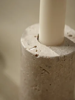 Cox & Cox Candle Holders<Stone Dinner Candle Holder - Large