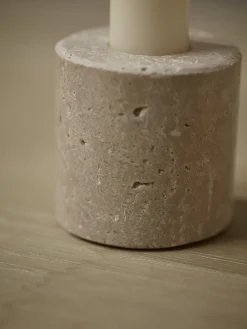 Cox & Cox Candle Holders<Stone Dinner Candle Holder - Large