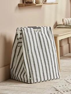 Cox & Cox Laundry Baskets|Laundry Baskets<Striped Laundry Basket